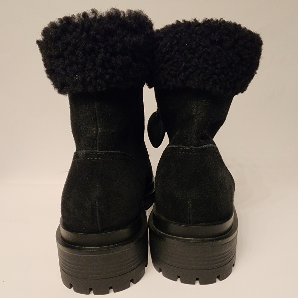 Lauren Ralph Lauren Carlee Bootie Women’s Black Suede Women's Boots Size 7 & 7.5 - Picture 5 of 15